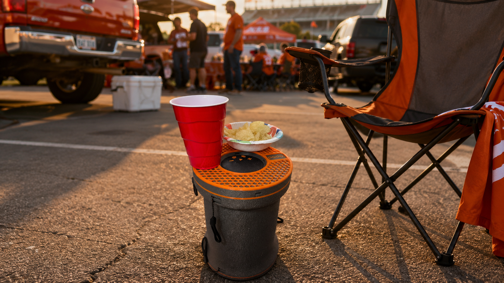 podd. in a tailgate setting